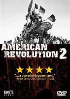 American Revolution 2 movie poster with black and white photo of military horse statue